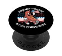 La démocratie est en Train de s'effondrer, mais Ces saucisses sont en Train de gifler PopSockets PopGrip Adhésif