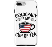 La Démocratie Est Ma Tasse De Thé Amateur De Café Coque pour iPhone 7 Plus/8 Plus