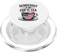 La Démocratie Est Ma Tasse De Thé Amour Patriotique Amateurs PopSockets PopGrip pour MagSafe