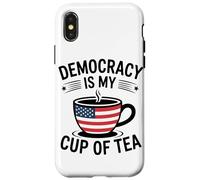 La Démocratie Est Ma Tasse De Thé USA Pride USA Coffee Lover Coque pour iPhone X/XS
