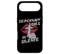 La démocratie Meurt en Silence, Militant protestataire, lèvres grunges Coque pour iPhone Air