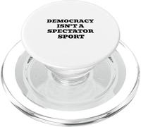La démocratie n'est Pas Un Sport de spectateur PopSockets PopGrip pour MagSafe