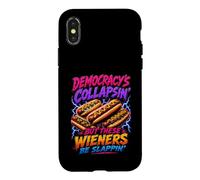 La démocratie s'effondre mais Ces saucisses ne sont Que de la contrebande Coque pour iPhone X/XS