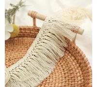 La dentelle rétro, Pompon en coton crocheté en dentelle, accessoires de couture faits à la main, blanc, 6 cm de large, 1,8 m(Beige 2yards)