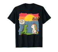 La dernière Licorne Dinosaure Arche de Noé Foi chrétienne drôle T-Shirt