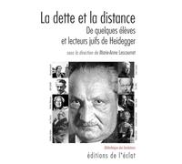 La Dette Et La Distance - De Quelques Élèves Et Lecteurs Juifs De Heidegger