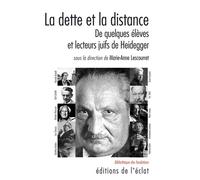 La Dette Et La Distance - De Quelques Élèves Et Lecteurs Juifs De Heidegger