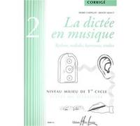 Chepelov P./ Menut B. - La Dictee En Musique Vol.2 - Corrige