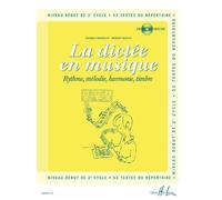 Méthodes et pédagogie LEMOINE CHEPELOV P. / MENUT B. - LA DICTÉE EN MUSIQUE VOL.4 + CD - DÉBUT DU 2EME CYCLE Dictées musicales