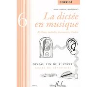 Chepelov P. / Menut B. - La Dictee En Musique Vol.6 - Corrige