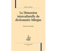 La Dimension Interculturelle Du Dictionnaire Bilingue