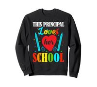 La directrice d'école pour Femmes Aime Son Leadership Scolaire Sweatshirt