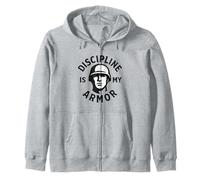 La discipline est mon armure. Motivation militaire. Sweat à Capuche