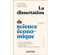 La dissertation de science économique 3ème édition - Alain Beitone - Dunod - broché - Scolaire / Universitaire