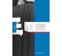 LA DISTINCTION DE L'OBLIGATION ET DU DEVOIR EN DROIT PRIVÉ