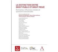 La distinction entre droit prive et droit public Collectif (Auteur)