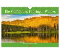 La diversité des forêts de Thuringe (calendrier mural 2026 DIN A4 paysage) calendrier mensuel CALVENDO