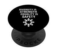 La diversité est la Force, l'égalité C'est la sécurité | Journée des Droits de l'homme PopSockets PopGrip Adhésif