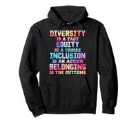 La diversité est Un Fait L'équité isa Choix L'inclusion est Une Action Sweat à Capuche
