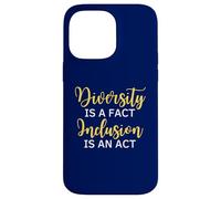 La diversité est Un Fait L'inclusion est Une Citation de Sensibilisation à l'acte Coque pour iPhone 14 Pro Max