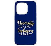 La diversité est Un Fait L'inclusion est Une Citation de Sensibilisation à l'acte Coque pour iPhone 15 Pro