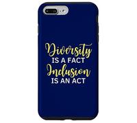 La diversité est Un Fait L'inclusion est Une Citation de Sensibilisation à l'acte Coque pour iPhone 7 Plus/8 Plus