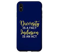 La diversité est Un Fait L'inclusion est Une Citation de Sensibilisation à l'acte Coque pour iPhone XS Max