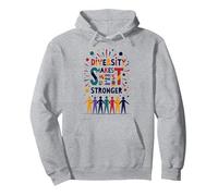 La diversité Nous Rend Plus forts : Célébration de l'unité Inclusive Sweat à Capuche, Unisexe pour Adultes, Gris Chiné, XXL