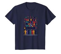 La diversité Nous Rend Plus forts : Célébration de l'unité Inclusive T-Shirt, Enfant, Bleu Marine, 2 Ans