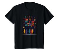 La diversité Nous Rend Plus forts : Célébration de l'unité Inclusive T-Shirt, Enfant, Noir, 12 Ans