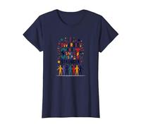 La diversité Nous Rend Plus forts : Célébration de l'unité Inclusive T-Shirt, Femme, Bleu Marine, XS