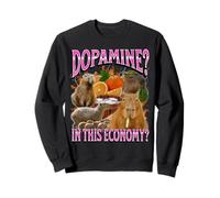La dopamine dans cette économie ? Meme drôle de Capybara Bootleg Y2K Sweatshirt