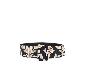 La DoubleJ - Élégante Ceinture Noire Fancy Faille - Femme - Accessoires - Multicolore - Taille: S