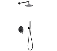 La douche murale est une ensemble complet de pure tête de douche intégrée en cuivre pur