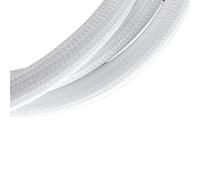 La douille de câble tressée auto-fermée blanche d'ANIMAL FAMILIER 3-25mm a isolé la tuyauterie de métier à tisser de fil fendu(16mm,8 meters)