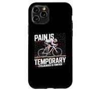 La Douleur est temporaire Cyclocross Forever Bike Vélo de Cyclocross Coque pour iPhone 11 Pro