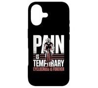 La Douleur est temporaire Cyclocross Forever Bike Vélo de Cyclocross Coque pour iPhone 17