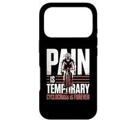 La Douleur est temporaire Cyclocross Forever Bike Vélo de Cyclocross Coque pour iPhone 17 Pro