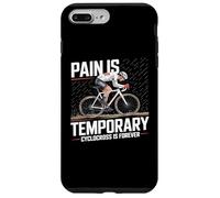 La Douleur est temporaire Cyclocross Forever Bike Vélo de Cyclocross Coque pour iPhone 7 Plus/8 Plus