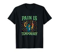 La Douleur est Une Explosion temporaire de confettis de Football T-Shirt
