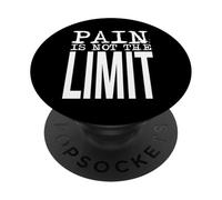 La Douleur n'est Pas la Limite - Une Forte déclaration de Force mentale PopSockets PopGrip Adhésif