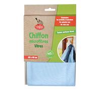 La Droguerie écologique - Chiffon Microfibres Vitres bleu - Vendu par unité