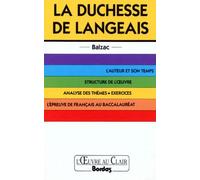 La Duchesse De Langeais", Balzac