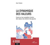 La dynamique des valeurs Essai sur les modalités d'action des valeurs de droite et de gauche - Alan Kleden - L'harmattan - broché - Essai