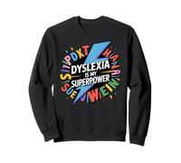 La dyslexie est ma Superpuissance, la Sensibilisation à la dyslexie drôle dyslexie Sweatshirt