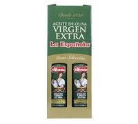 LA ESPAÑOLA - Coffret cadeau d'huile d'olive vierge extra Gran Selección. Deux bouteilles de 750 ml.