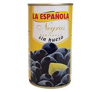 La Espanola Olives noires dénoyautées 300 g Lot de 6