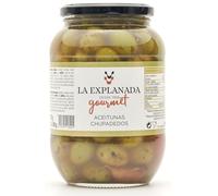 LA EXPLANADA | Olives Chupadedos 835 g. Format pot [PACK DE 3 UNITÉS] - Olives Cazorla - Poids net égoutté total 1500 g