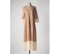 la fabbrica del lino robes femme de couleur marron