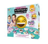 LA FABRIQUE À STICKERS 3D - Grand Coffret Créatif XL | Crée 60 Stickers Personnalisés en Relief | Facile & Ludique dès 6 Ans | Pour Carnets, Cartes, Journaux Intimes | Univers Safari & Océan